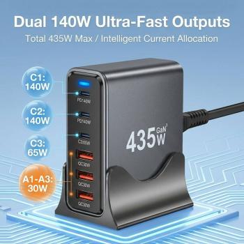 keepdrum USB-Schnell-Ladestation YMX435 6 Anschlüsse
