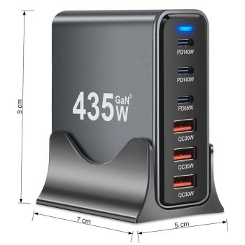 keepdrum USB-Schnell-Ladestation YMX435 6 Anschlüsse