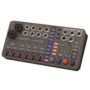 Zoom Mischpult LiveTrak L-6 Digitaler Mixer mit Speicherkarte