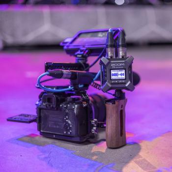 Zoom F3 Multitrack Field Recorder mit XLR-Kabel