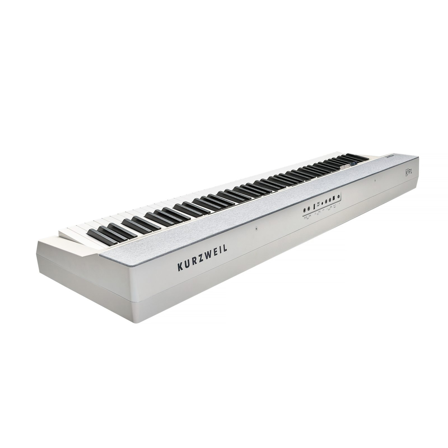 Kurzweil KAS-1 WH Piano Stage Digitale 88 Tasti Semipesati - Bianco, Con Altoparlanti E Pedale