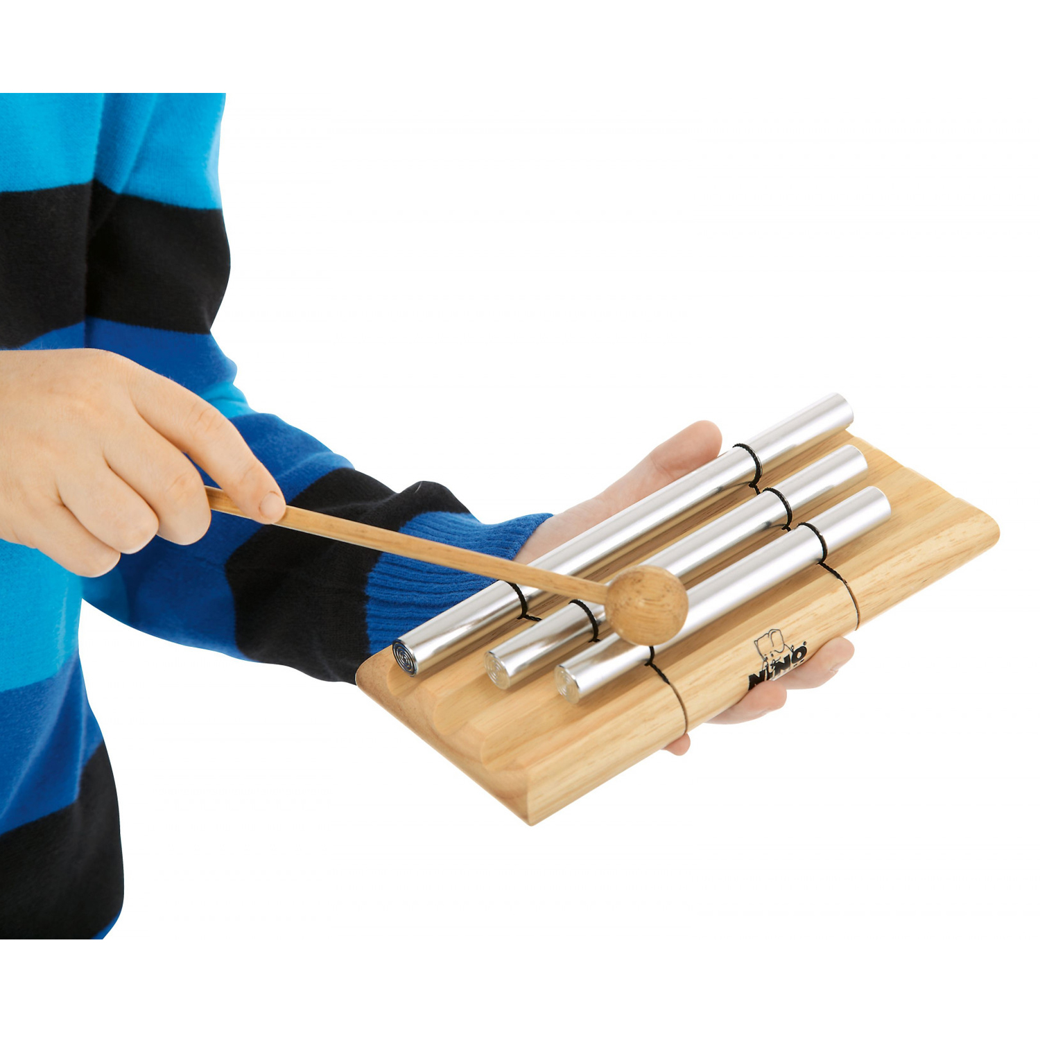 Nino Percussion Wah Wah Tube + Beater - Red Aluminum Effect Instrument For Kids & Music Play