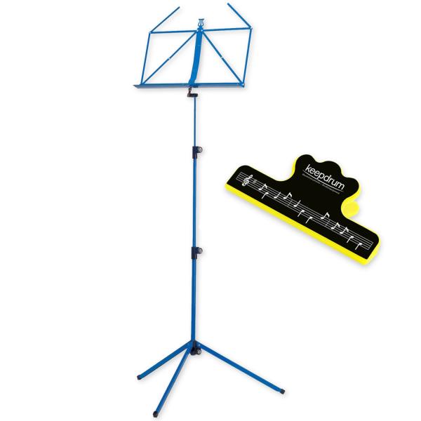K-M Notenständer Blau 100-1 mit Notenklammer