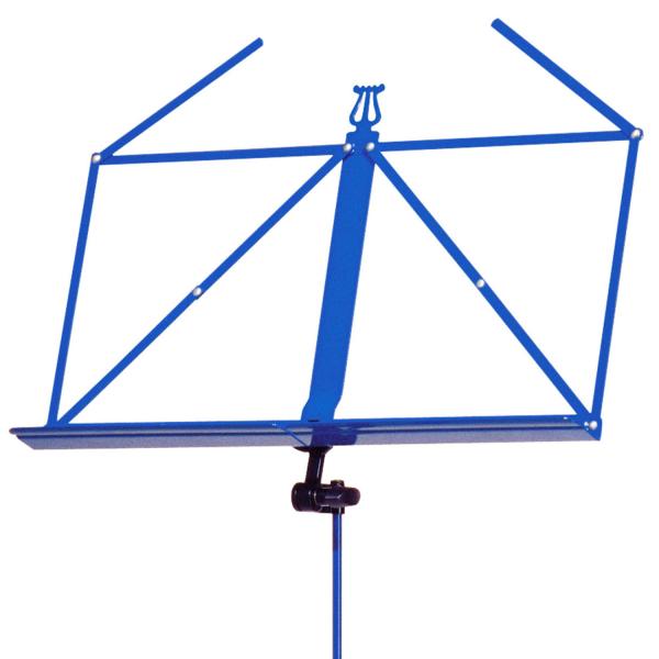 K&M 100-5 Notenständer Blau mit Tasche und Klammern