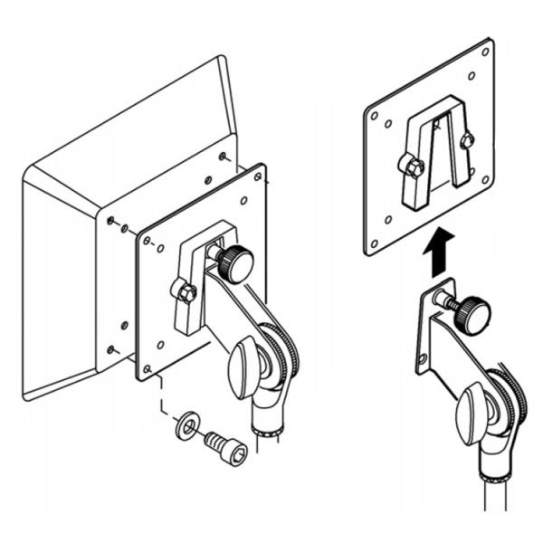 K&M 19685 Adapter für Bildschirme