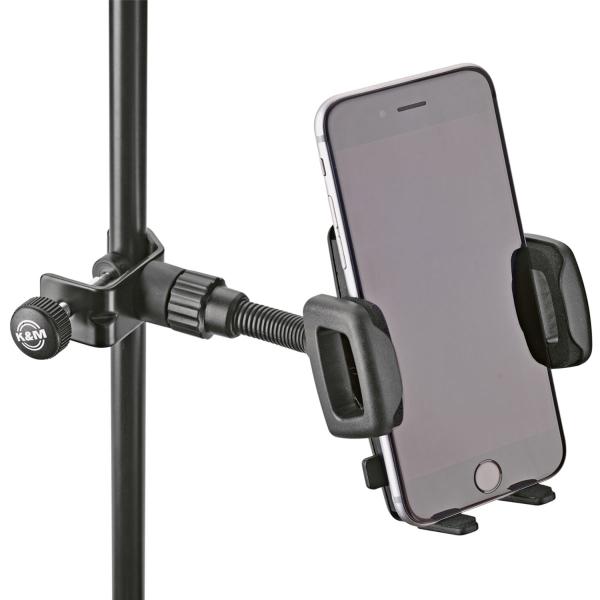 K&M 19747 Smartphone-Halter mit Miniklinkenkabel