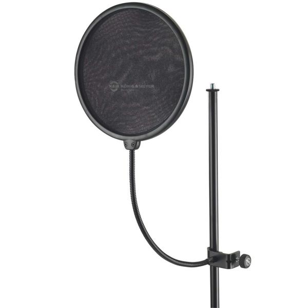 K&M 23966 Popschutz Popkiller Large 200mm, schwarz