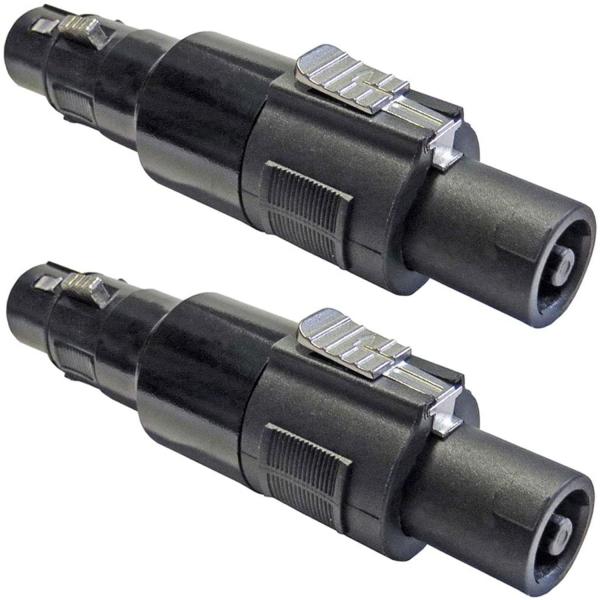 keepdrum ADA038 Speakon-Adapter Steckverbinder 2 STÜCK