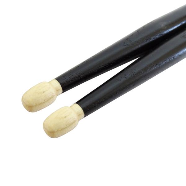 keepdrum 5AB Hickory Schlagzeugstöcke Schwarz 1 Paar