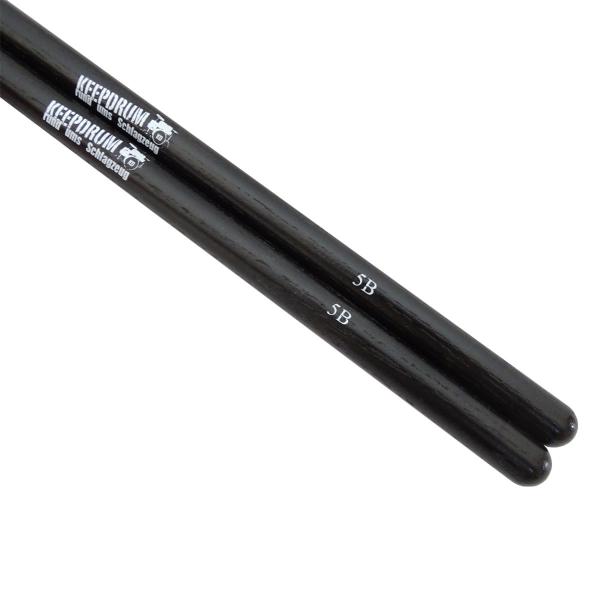 keepdrum 5BB Black Hickory Drumsticks 1 Paar