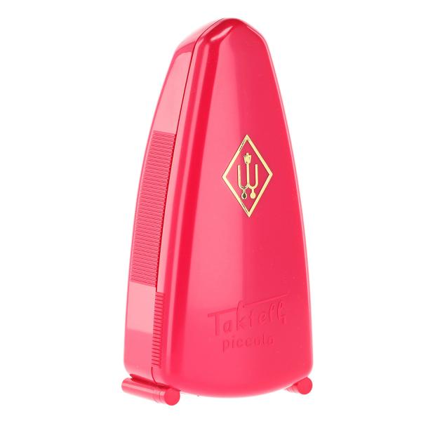 Wittner Metronom Taktell Piccolo mechanisch Dunkelrosa mit Tuch