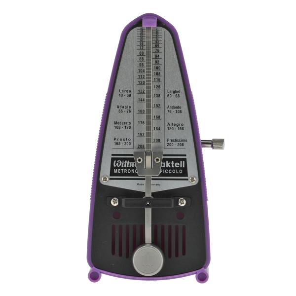Wittner Metronom Taktell Piccolo mechanisch Violett mit Tuch