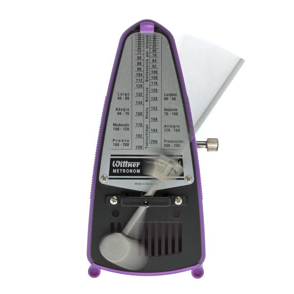 Wittner Metronom Taktell Piccolo mechanisch Violett mit Tuch