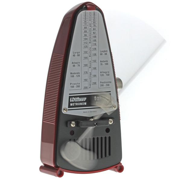 Wittner Metronom 834 Taktell Piccolo Rot mit personalisierter Gravur