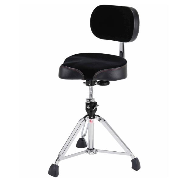 Gibraltar 9608MB Schlagzeughocker mit Lehne und Sticks