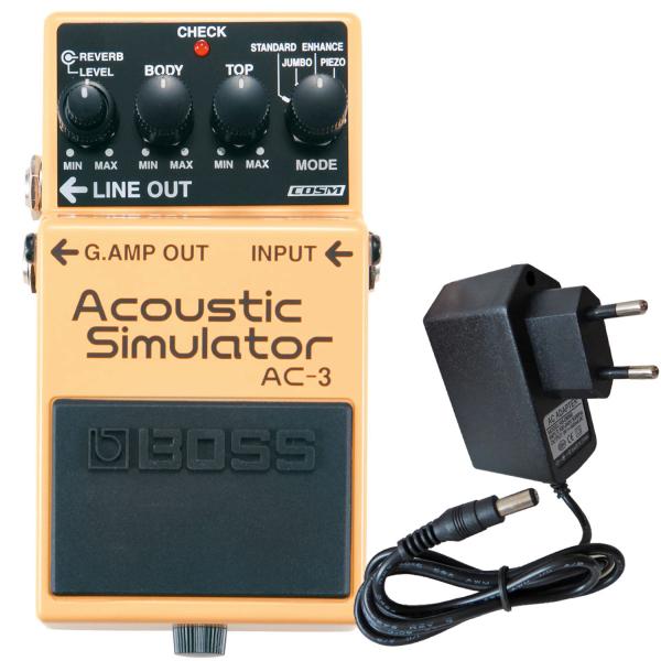 Boss AC-3 Acoustic Simulator mit Netzteil