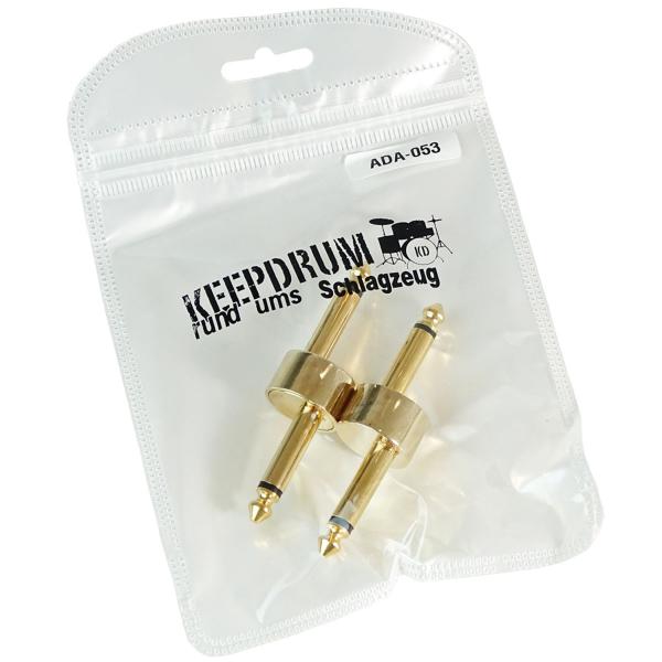 keepdrum ADA053 Pedal Connector Klinkenstecker 6,3mm