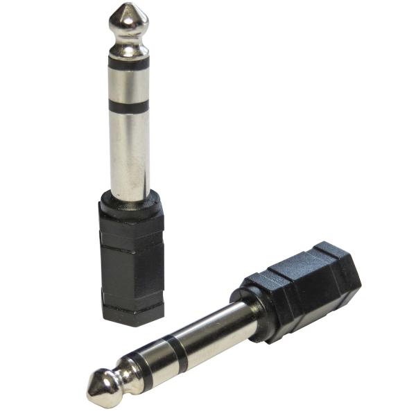 keepdrum ADA059 Klinken-Adapter 3,5mm Buchse zu 6,3mm 2-STÜCK
