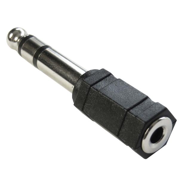 keepdrum ADA059 Klinken-Adapter 3,5mm Buchse zu 6,3mm 2-STÜCK