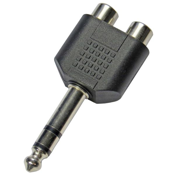 keepdrum ADA062 Adapter Stereo Cinch RCA Buchse - 6,3mm Klinke 2STÜCK