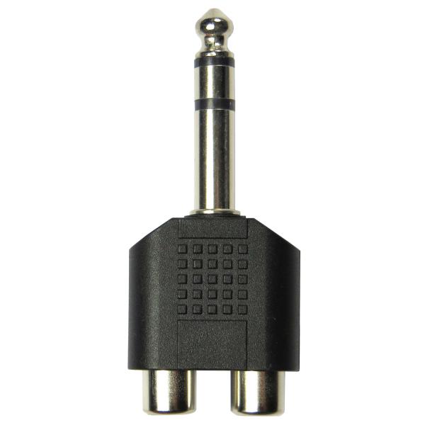 keepdrum ADA062 Adapter Stereo Cinch RCA Buchse - 6,3mm Klinke 2STÜCK