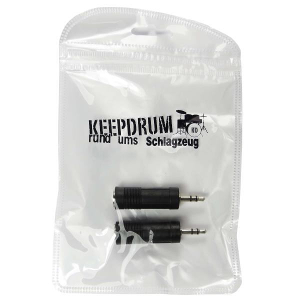 keepdrum ADA074 Adapter 6,35mm Klinken zu 3,5mm Klinkestecker 2 Stück