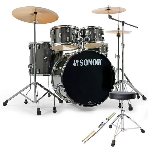 Sonor Schlagzeug AQX Stage Set BMS mit Zubehör