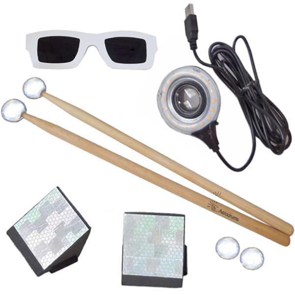 Aerodrums Air-Drumming Schlagzeug E-Drum mit Kamerastativ B-Ware