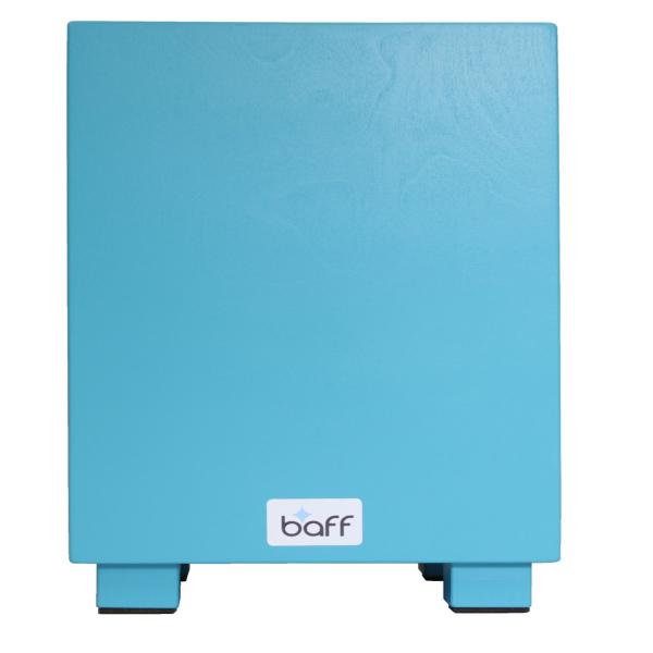 Baff Kinder Trommel-Hocker Cajon Blau mit Sitzpad