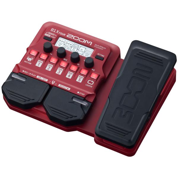 Zoom B1X FOUR Bass-Effektgerät mit Klinkenkabel 3m