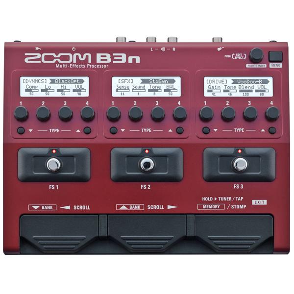 Zoom B3n Multi-Effektgerät für Bass mit Kabel