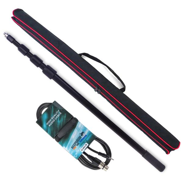 keepdrum BP0001 Boompole 3m mit MC008XJ 3m Kabel