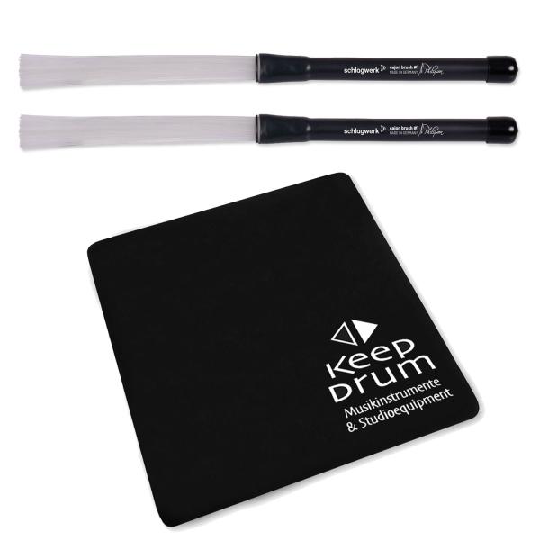 Schlagwerk BRC01 Cajon Brush Philipzen mit Sitzpad