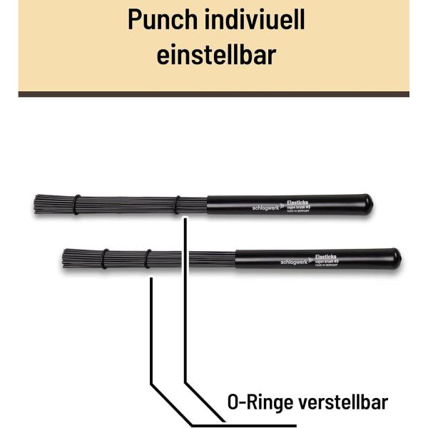 Schlagwerk BRC03 Cajon Brush Besen Elasticks Nylon
