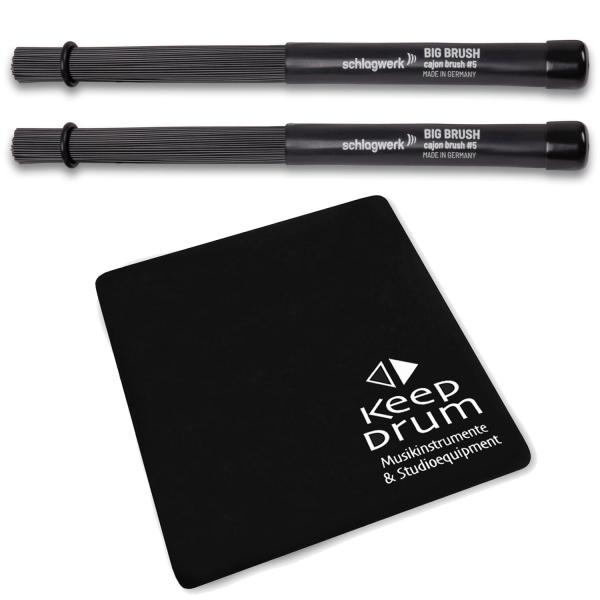 Schlagwerk BRC05 Cajon Besen mit Sitzpad