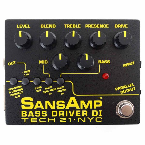 Tech21 SansAmp Bass Driver DI V2 Preamp Pedal mit XLR-Kabel