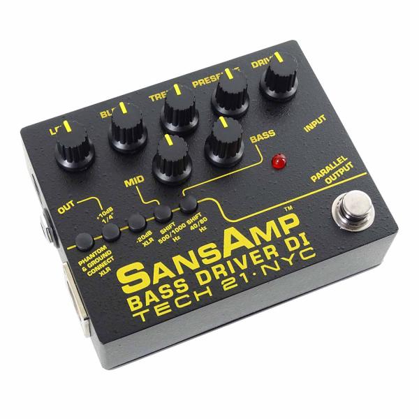 Tech21 SansAmp Bass Driver DI V2 Preamp Pedal mit XLR-Kabel