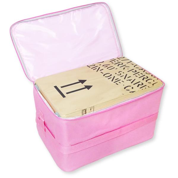 keepdrum CB-01PK Cajon-Tasche Pink mit Sitz-Pad
