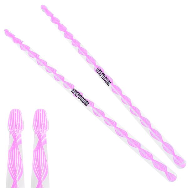 keepdrum DA-P Acryl Schlagzeugstöcke 5B transparent 1 Paar Pink