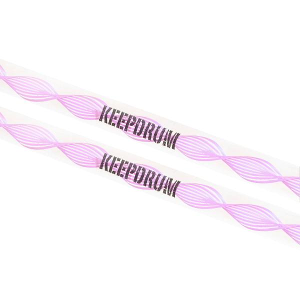 keepdrum DA-P Acryl Schlagzeugstöcke 5B transparent 1 Paar Pink