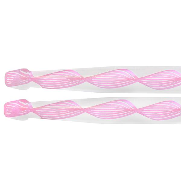 keepdrum DA-P Acryl Schlagzeugstöcke 5B  Pink mit Schlüsselanhänger Pink Flieder