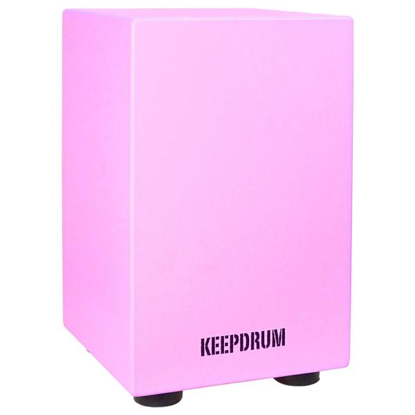 keepdrum Junior Cajon Pink mit Tasche mit Sitzpad Pink