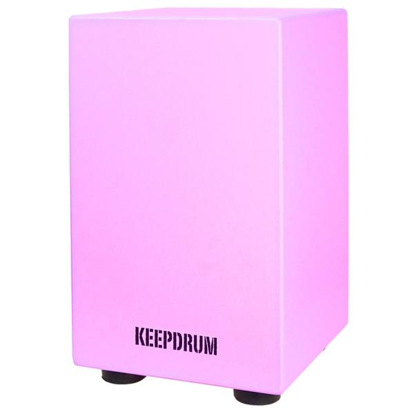 keepdrum Junior Cajon Pink mit Tasche mit Sitzpad Pink
