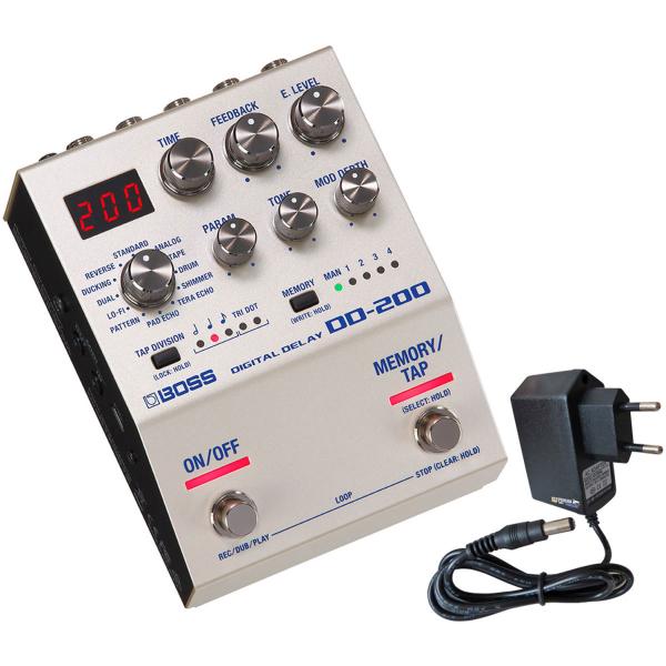 Boss DD-200 Digital Delay Effekt-Gerät mit Netzteil
