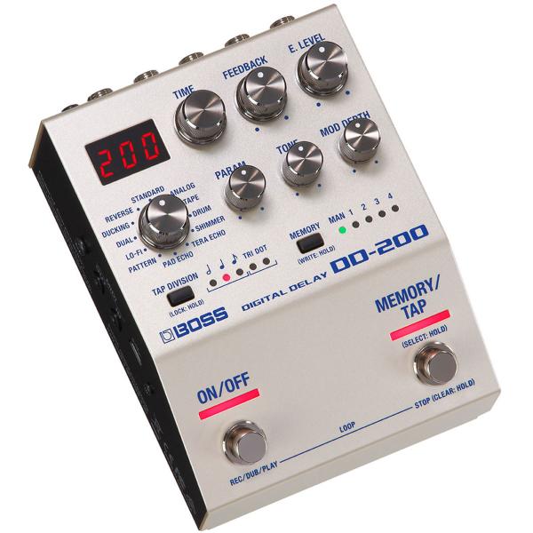 Boss DD-200 Digital Delay Effekt-Gerät mit Netzteil