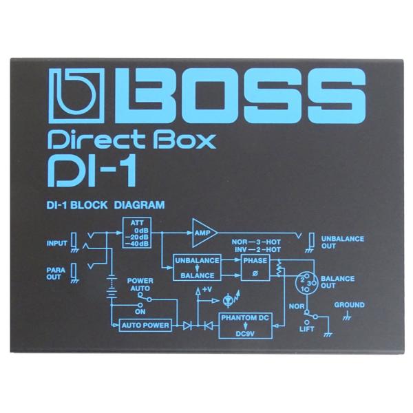 Boss DI-1 aktive DI-Box mit XLR Kabel