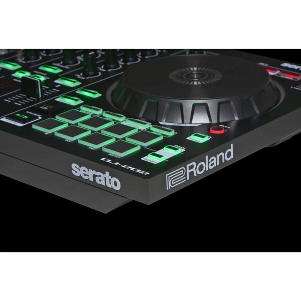 Roland DJ-202 2-Kanal 4-Deck USB-DJ-Controller B-Ware