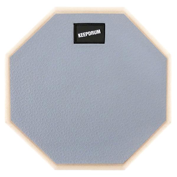 keepdrum DP-GY8 Practice Pad Grau mit Pad-Ständer