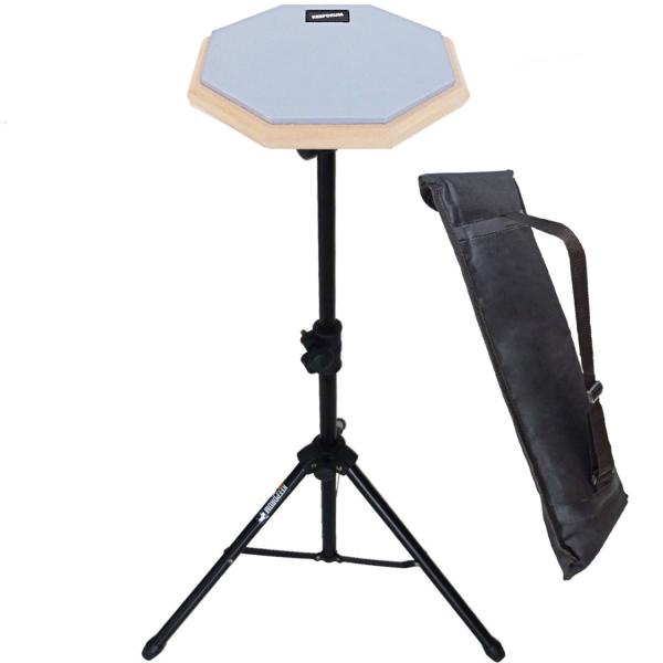 keepdrum DP-GY8 Practice Pad Grau mit Pad-Ständer