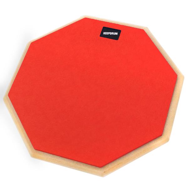keepdrum DP-RD Drum Practice Pad Rot Übungspad 8mm Gewinde